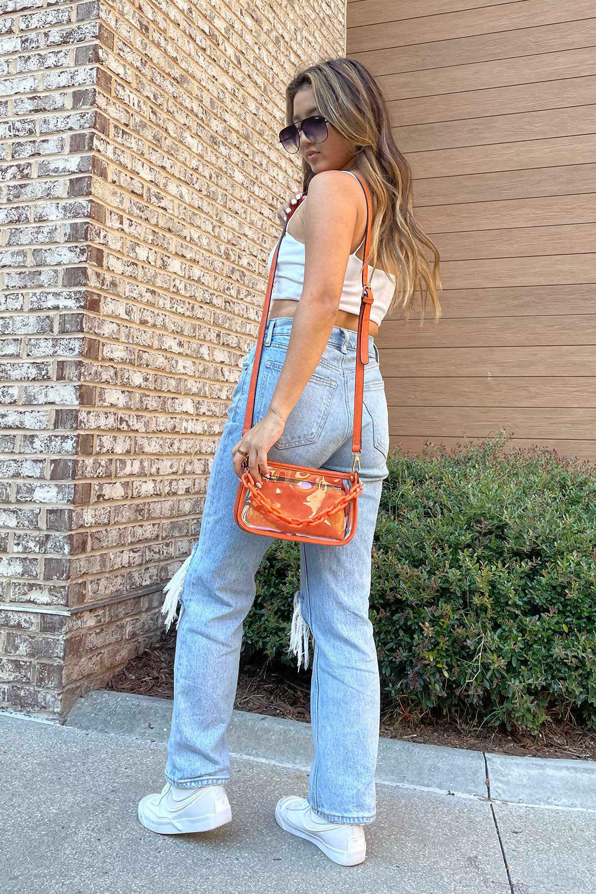 Stadium Clear Crossbody Bag – Chain Strap