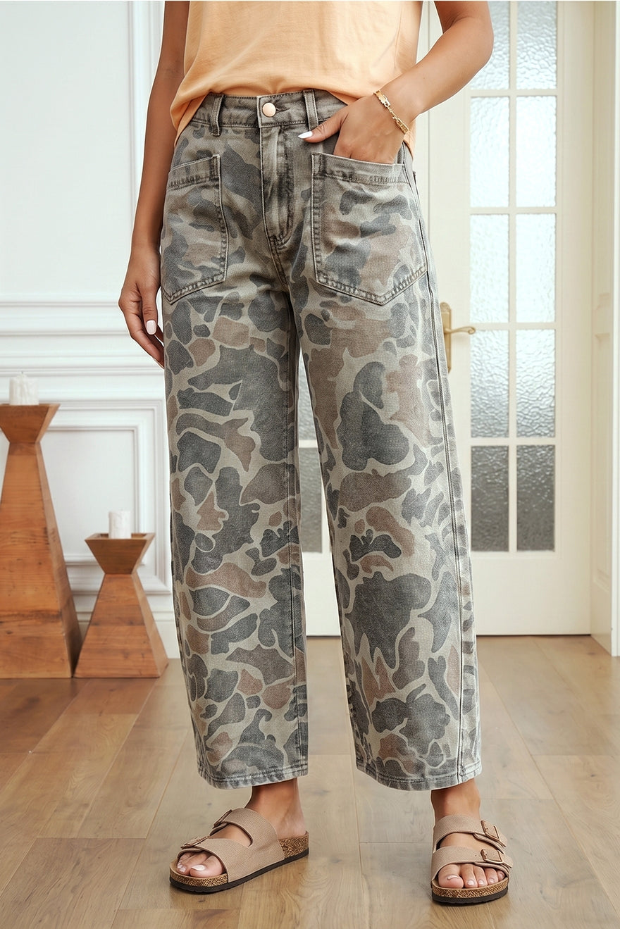 Camo Ankle Jeans
